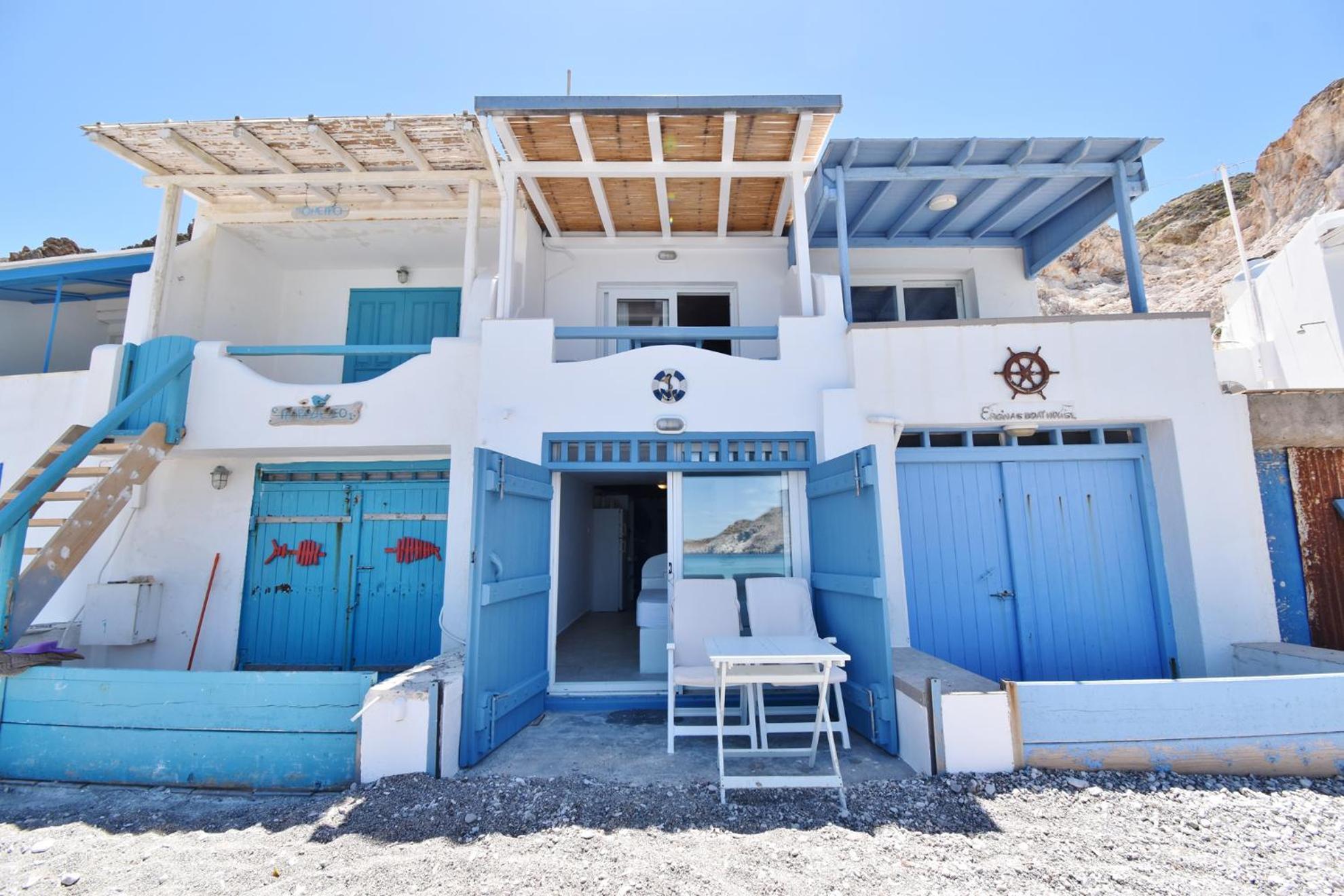 Blue Mare Apartments On The Beach Firopotamos Zimmer foto