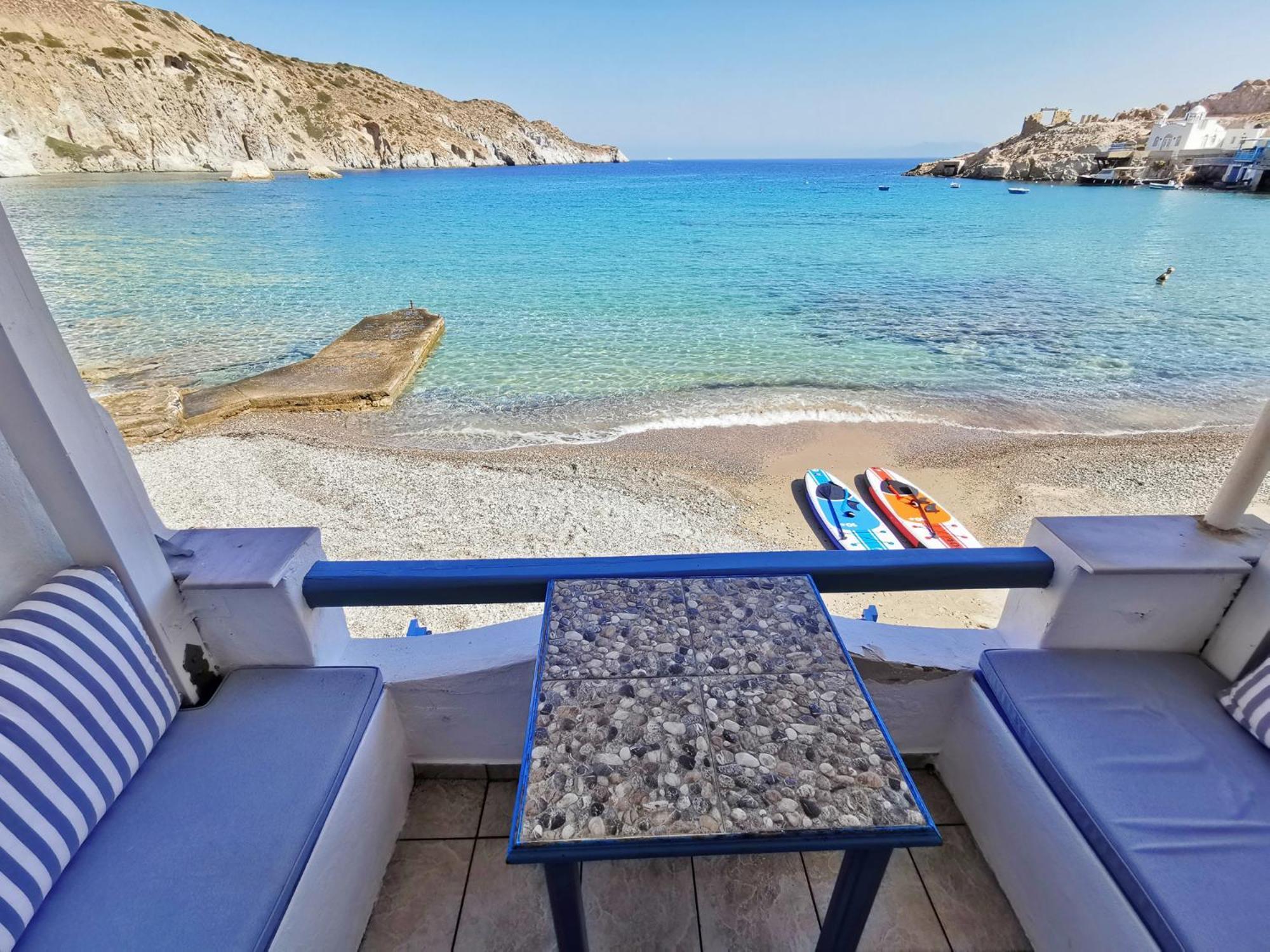 Blue Mare Apartments On The Beach Firopotamos Zimmer foto